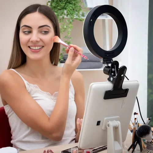 Vista 12 de Aro de Luz Selfie con Pinza de Soporte Lumahoop InnovaGoods