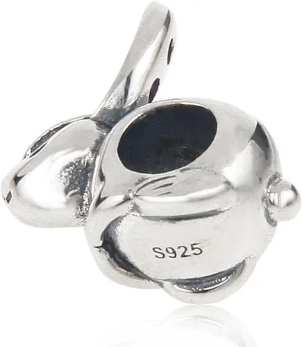 Vista 4 de Lucky Dog pulsera de abalorio encanto 925 plata esterlina Animal Pet Charms de Conejo, rabbit 2, CC-0411