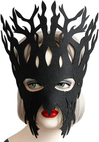 Vista 2 de Máscaras de Halloween para mascarada, máscara de árbol genial, decoración de broma de Navidad