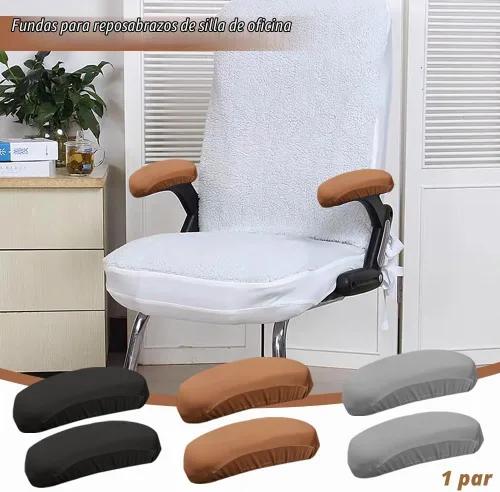 Vista 7 de Kakalote Fundas para reposabrazos de silla de oficina, 1 par, elásticas para silla de computadora, fundas elásticas para sillas de escritorio