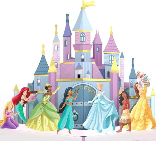 Vista 2 de Lovepop Disney Princess - Tarjeta emergente de cumpleaños y todos los días