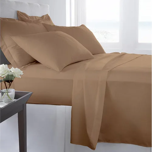 Vista 31 de Cathay Home Essentials Juego de sábanas de microfibra ultra suave, hipoalergénicas, resistentes a las arrugas, doble cepillado, color aguamarina
