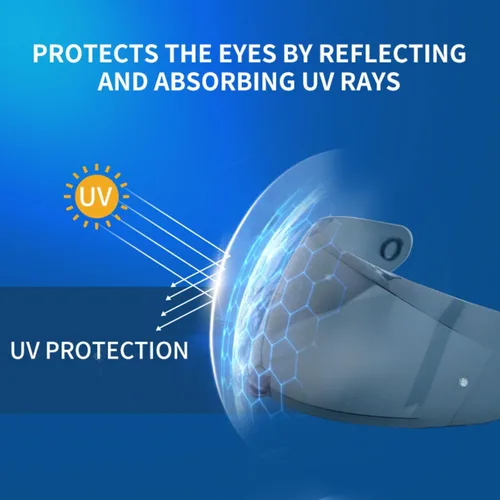 Vista 5 de Protector de casco de motocicleta de repuesto para casco I10 I70 HJ-31, protección antiarañazos, resistente al desgaste, resistente al viento