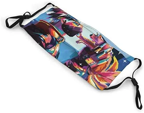 Vista 5 de Cubrebocas de anime japonés ajustable lavable reutilizable para niños