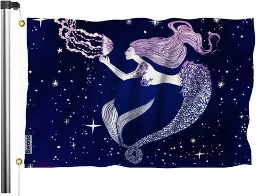 Vista 13 de Swono Bandera de calavera con diseño de esqueleto con dedo medio, bandera negra de 3 x 5 pies, bandera grande para exteriores e interiores, oficina