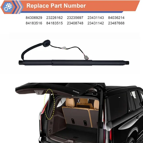 Vista 2 de Soporte de Elevación de Potencia del Portón Trasero Izquierdo Amortiguador Compatible con Vehículos Chevy GMC Cadillac 2015-2020 Suburban Tahoe