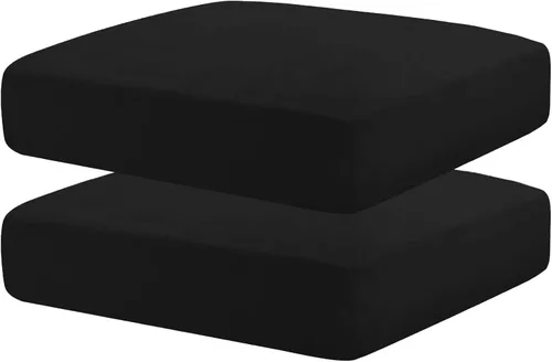 Vista 23 de MAXIJIN Fundas de cojín elásticas de terciopelo para sofá, funda de cojín suave de repuesto para sofá de dos plazas, protector de asiento