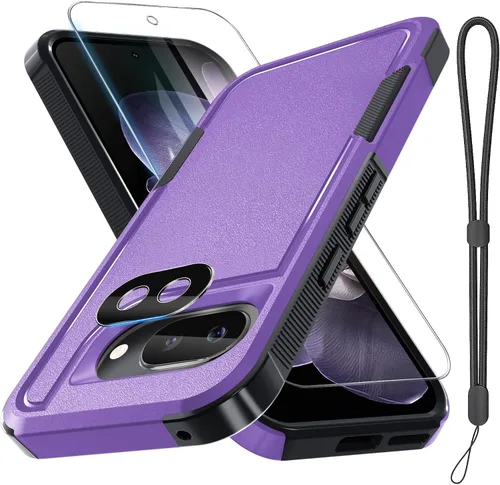 Vista 41 de Funda para Google Pixel 7A, Funda Protectora de Teléfono de Cuerpo Completo Resistente de Trabajo Pesado Robusta a Prueba de Golpes con Correa