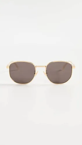 Vista 2 de Bottega Veneta Gafas de sol redondas de metal completo