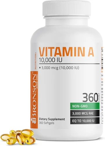 Vista 8 de Bronson Vitamina A 10,000 UI Fórmula Premium Sin OMG Apoya la Visión Saludable y el Sistema Inmunológico y el Crecimiento y Reproducción Saludables