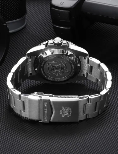 Vista 6 de Steeldive - Reloj automático para hombre SD1953 de acero inoxidable NH35 de movimiento de 984.3 ft de buceo