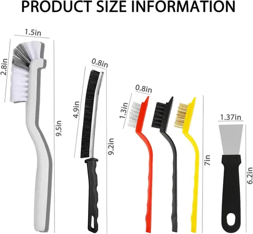 Vista 10 de Cepillo de limpieza de hendiduras, nueva herramienta de cepillo de limpieza multifuncional, cepillo para huecos de baño, hogar, cocina, baño