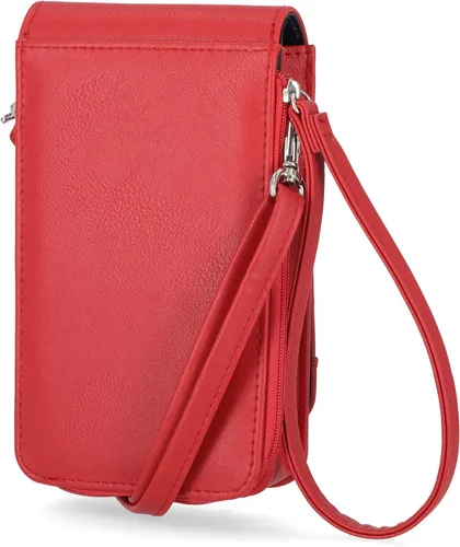Vista 4 de Nautica Catalina - Cartera cruzada de cuero vegano RFID para mujer