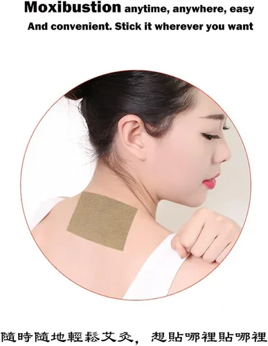 Vista 6 de Eeorxhl - Parche de moxibustión, calcomanías de ajenjo para rodilla, cintura, cuello, 40 unidades, caja