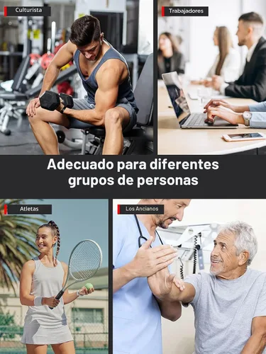 Vista 8 de Probador y entrenador de fuerza de agarre - Dinamometro electrónico de mano de 400lbs/180kg y fortalecedor de agarre con resistencia ajustable