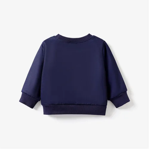 Vista 6 de PATPAT Ropa de bebé niño sudadera de manga larga sólida para niño niño cuello redondo suéter ropa