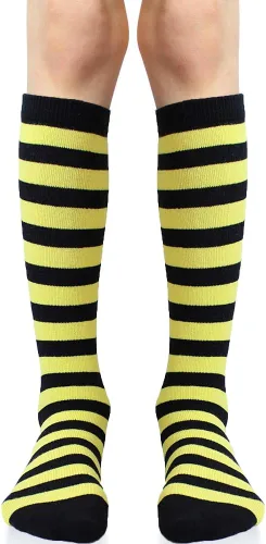 Vista 6 de juDanzy Calcetines hasta la rodilla con agarres para bebés, niños pequeños y niños