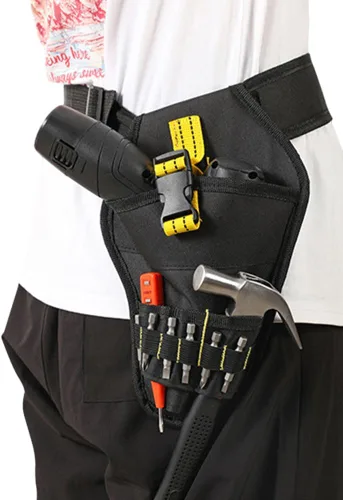 Vista 8 de Funda de taladro de extracción rápida,Funda de conductor de impacto de servicio pesado,Funda de taladro para bolsa de herramientas de conductor