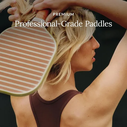 Vista 5 de Recess Premium Pickleball Paddle - Superficie de fibra de vidrio fuerte y duradera, ligera, núcleo de panal y asas de agarre cómodas, torneo o juego