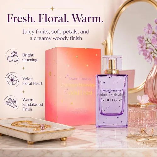 Vista 8 de Catherine Malandrino Violet Gem Eau de Parfum, 3.4 fl. oz.