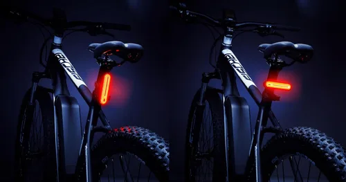 Vista 7 de Fischer LED Akku Stableuchte, Rücklicht, Fahrradbeleuchtung, Fahrrad-Rückleuchte, barra auxiliar, Schutzart IPX4, negro