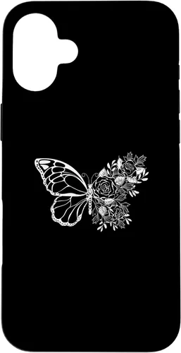 Vista 23 de Butterfly with Flowers Design Butterflies Flower Lover Case for iPhone 16
