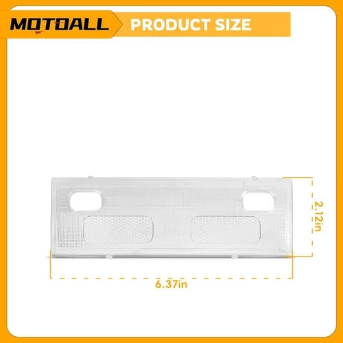 Vista 3 de MOTOALL Cubierta de lente transparente 15911049 para Chevy Silverdo Sierra Tahoe 2007-14 Map Dome Light