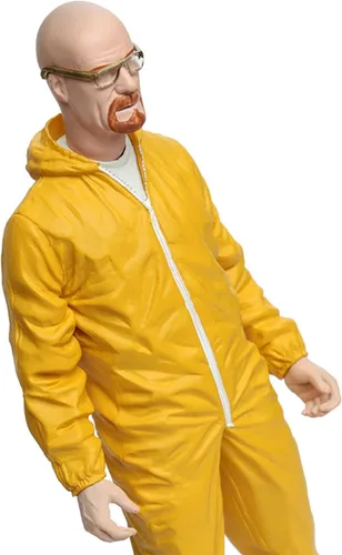 Vista 2 de Figura de 15,24 cm de Walter White material peligroso (traje amarillo) de Breaking Bad Mezco Toyz