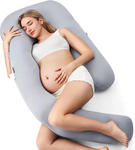 Vista 10 de Momcozy Almohada de embarazo para dormir - Dreamlign U Pro Almohada de maternidad
