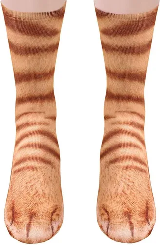 Vista 5 de 2 pares de calcetines divertidos, regalos para adultos, adolescentes, niños y niñas, calcetines de patas de animales novedosos