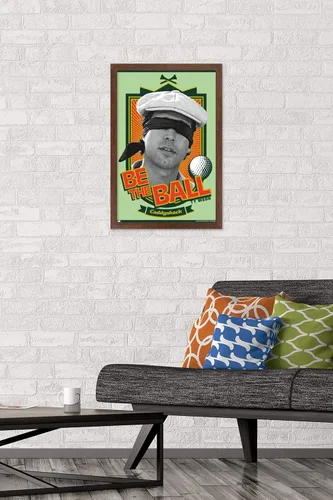 Vista 52 de Trends International Caddyshack - Póster de pared Be the Ball, 14.725 x 22.375 pulgadas, versión enmarcada de madera de granero