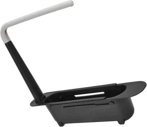Vista 4 de Zerodis Estante telescópico de almacenamiento para fregadero, 2 en 1, cesta de drenaje expandible para fregadero debajo del fregadero, organizador