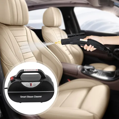 Vista 2 de Limpiador de vapor de mano multifuncional, limpiadores de vapor de coche de 1800 W para uso doméstico, máquina de limpieza móvil de alta presión