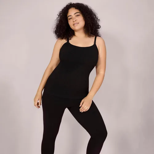 Vista 5 de Motherhood Maternity Camiseta sin mangas de lactancia con clip para mujer con correas ajustables y brasier integrado para lactancia materna
