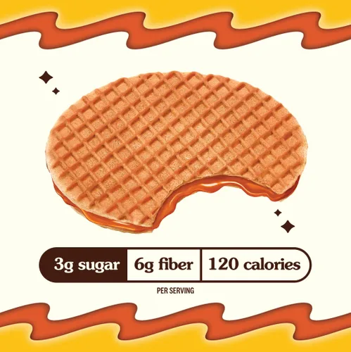 Vista 4 de RIP VAN WAFELS Galletas Wafel de miel y avena, 4.64 onzas