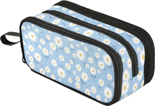 Vista 15 de Fustylead Alice - Estuche de ajedrez para lápices con cremallera, bolsa de maquillaje, bolsa de cosméticos, bolsa de viaje multiusos, caja