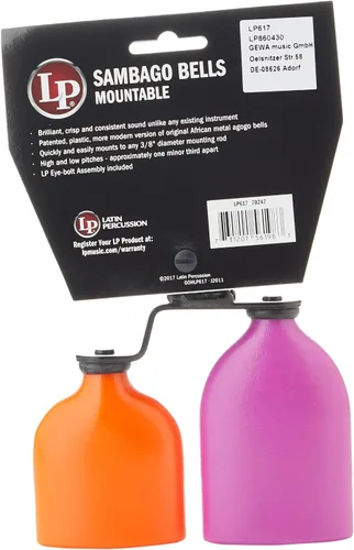 Vista 3 de Latin Percussion LP617 Campanas Sambago de doble montaje