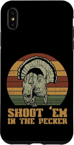Vista 11 de Shoot Em in The Pecker Turkey Vintage Hunting Hunter Gift Case for iPhone 17