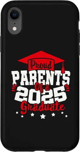 Vista 8 de iPhone 15 Parents of a 2025 Graduate Class Senior Graduation Grad 25 Case