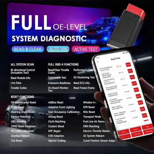 Vista 5 de LAUNCH AIOBD Bluetooth OBD2 escáner - Diagnóstico completo del sistema, IA explica fallas simplemente, estimaciones de piezas/mano de obra/costos