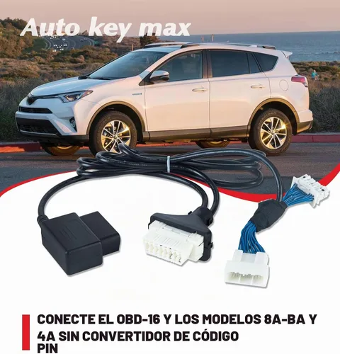 Vista 2 de OBDII OBD2 Programa de adaptador de cable de diagnóstico todas las llaves perdidas a través de OBD - Sin código PIN apto para modelos Toyota 30 pin