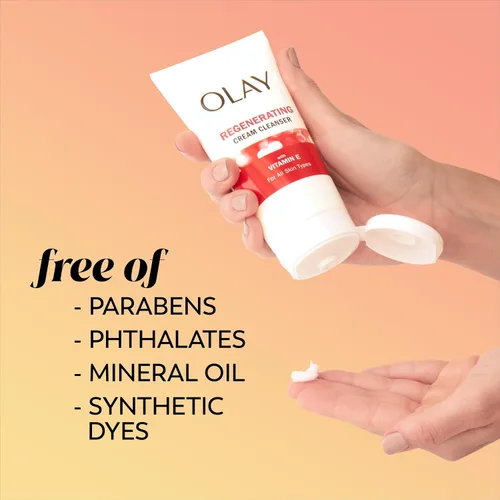 Vista 5 de Olay Regenerist - Crema regeneradora limpiadora facial, 5.0 onzas líquidas