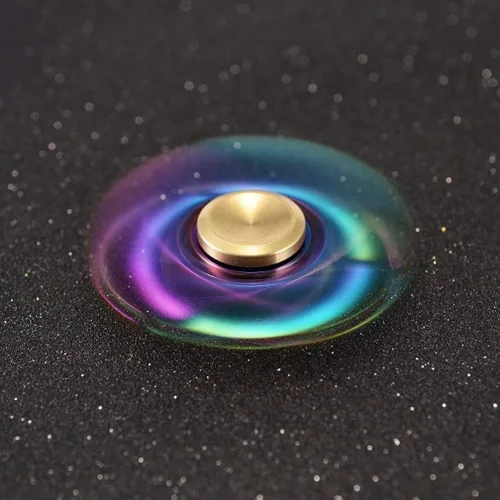 Vista 4 de JUNAN Hilanderos de mano de metal arcoíris EDC Fidget Spinner Reductor de estrés con rodamientos de alta velocidad Fidget Juguetes de dedo para TDAH
