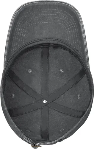 Vista 3 de Gorra de béisbol con texto en inglés "I'm Bob Doing Bob Things Distressed Dad", gorra de béisbol para hombre de los años 90, de mezclilla lavada