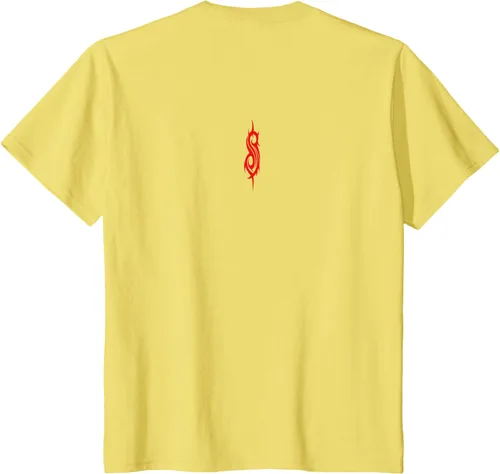 Vista 10 de Slipknot Tribal Calavera playera, niños 12, Rojo