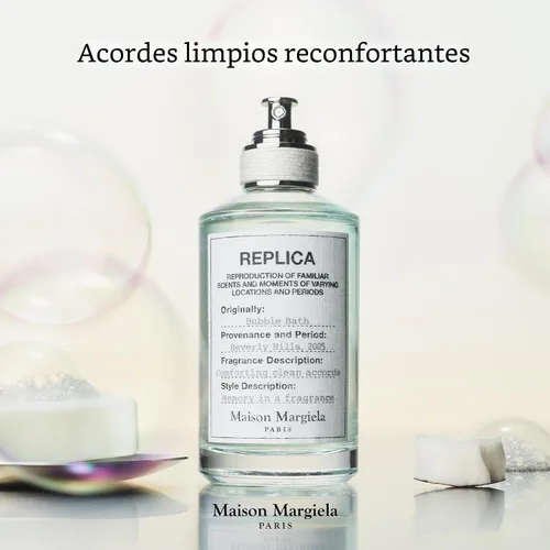 Vista 6 de Maison Margiela Replica Bubble Bath - Gentile Floral Fragrance Eau de Toilette with Soap Bubbles, Rose & Coconut Milk - Long Lasting - Relaxing