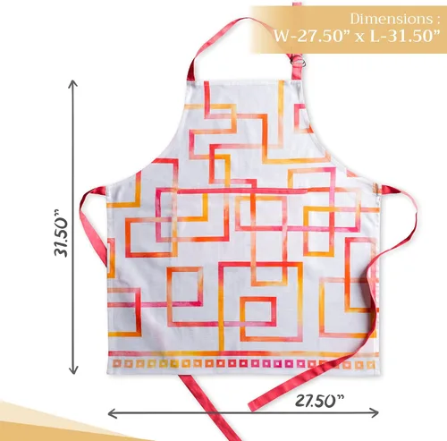 Vista 429 de Maison d' Hermine Delantales para mujer con bolsillo, 100% algodón (27.50 x 31.50 pulgadas)