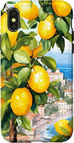 Vista 5 de iPhone 16 Costa de Amalfi con limones de Amalfi del Mar Mediterráneo