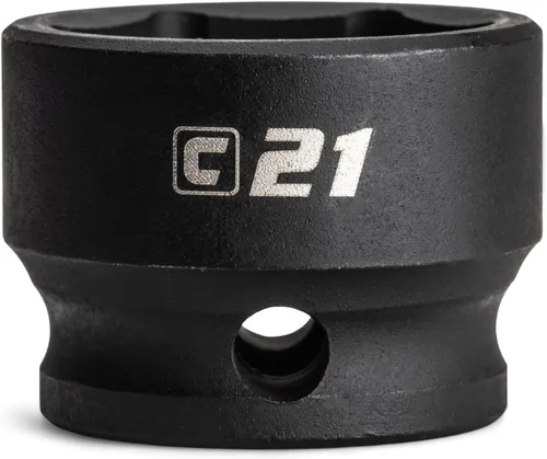 Vista 17 de Capri Tools - Llave de vaso de impacto corto de 8 mm, 3/8 pulgadas de transmisión, 6 puntos, métrica