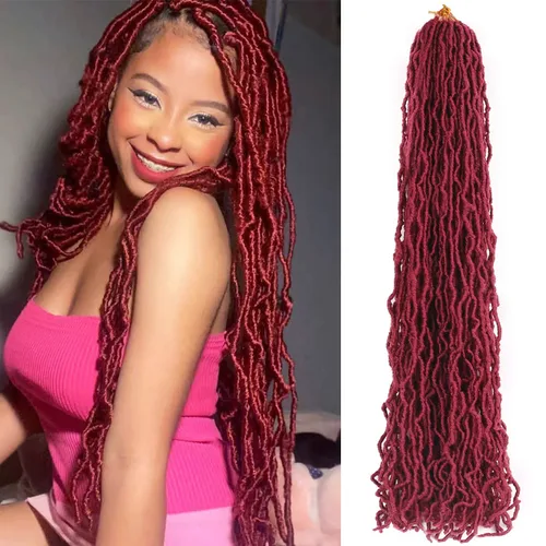 Vista 17 de Extensiones de cabello de ganchillo de 12 pulgadas de pelo sintético de ganchillo 1B, extensiones de cabello de ganchillo suaves